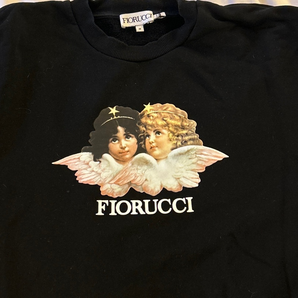NWOT Fiorucci Angels sweatshirt in black, size M